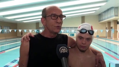 Down sendromlu milli yüzücü Serhat gözünü dünya şampiyonluğuna çevirdi -ESKİŞEHİR