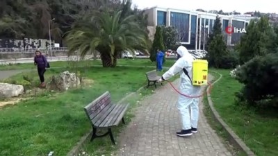  Zonguldak’ta dezenfekte çalışmaları başladı