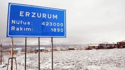 Baharda gelen kar Doğu Anadolu'daki 3 kenti yeniden beyaza bürüdü - ERZURUM