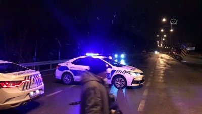 Samsun-Ankara kara yolunda kar yağışı ulaşımı aksatıyor - ÇORUM