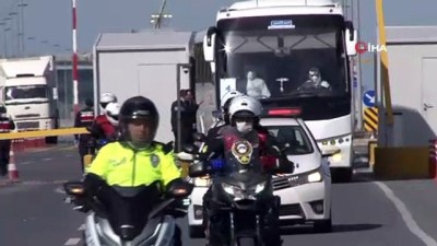  Avrupa'dan gelen Türkler otobüslerle yurtlara götürülüyor