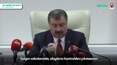 Bakan Koca: 'Tedbirlere uyarsak hastalığın yayılımını kontrol altına alabiliriz' - ANKARA