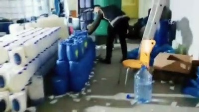 Başkentte sahte dezenfektan üreten 4 şüpheli yakalandı - ANKARA