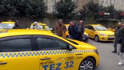taksi duraklari -  İstanbul’da taksilerde ve taksi duraklarında korona virüs önlemi Videosu