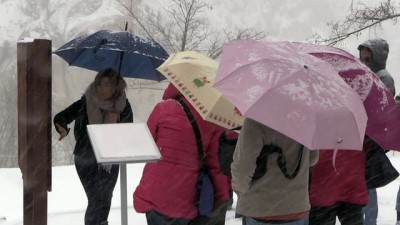 Kapadokya ilkbaharda beyaza büründü - NEVŞEHİR