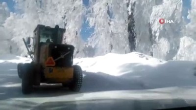  Kartepe'de kar kalınlığı 66 santime ulaştı