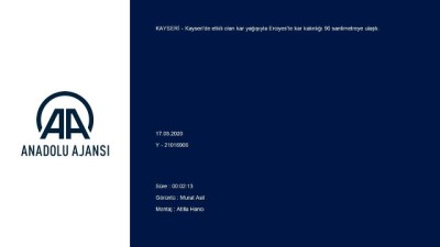 Kayseri'de kar yağışı etkili oluyor