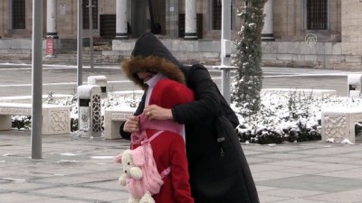 Konya'da kar yağışı etkili oldu
