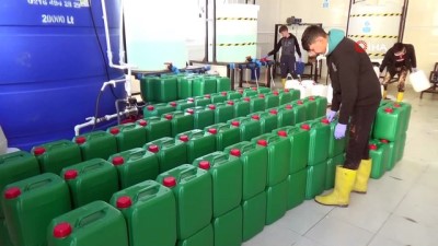  Meslek lisesinin ürettiği dezenfektanlara sipariş yağıyor