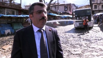 kamusal alan - Tarihi Osmanlı köyü Cumalıkızık dezenfekte edildi - BURSA Videosu