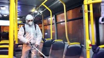 toplu tasima araci -  Van’da toplu taşıma araçları 10. kez dezenfekte edildi Videosu