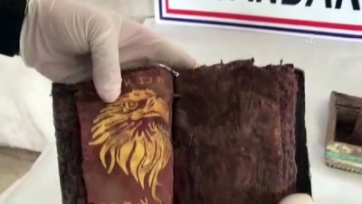 Deri üzerine yazılı 3 kitap ve ferman ele geçirildi - DİYARBAKIR