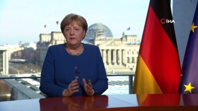 ulusa seslenis -  - Merkel: '2. Dünya Savaşından bu yana görülmemiş bir durumla karşı karşıyayız' Videosu