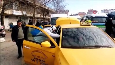  Tekirdağ’da taksi ve minibüsler ilaçlanıyor