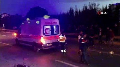 d 400 karayolu -  Alkollü sürücünün çarptığı motosiklette bulunan karı koca ağır yaralandı Videosu