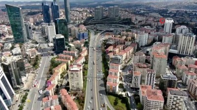  İstanbul trafiğine 'korona virüs' etkisi drone ile görüntülendi