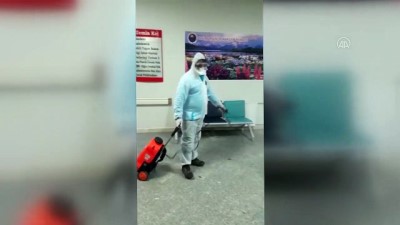 YYÜ Dursun Odabaşı Tıp Merkezi dezenfekte edildi - VAN