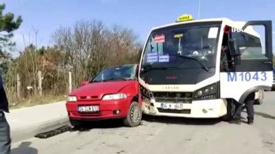 ilkay -  Arnavutköy’de minibüs ve otomobil çarpıştı:1 ölü,3 yaralı Videosu