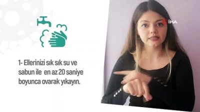 isitme engelli -  Bozüyük’ten işaret dilinde evde kalın çağrısı Videosu