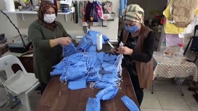 halk egitim merkezi -  Hastane maske talep etti, gönüllüler dikmeye başladı Videosu