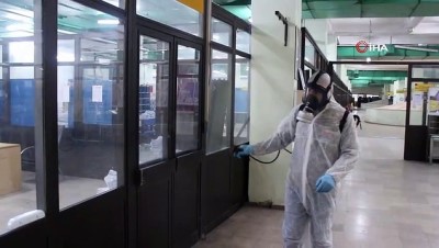  Zeytinburnu’ndaki PTT’ler dezenfekte edildi