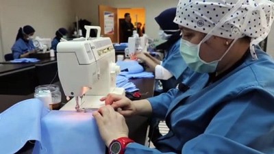 hastane yonetimi - Hastane personelinden steril maske üretimi - BOLU Videosu