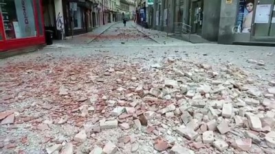baskent - Hırvatistan'da deprem - ZAGREB Videosu