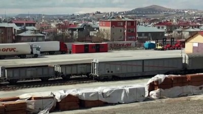 kisla - İhracat ürünleri Van'dan demir yoluyla İran'a gönderiliyor - VAN Videosu