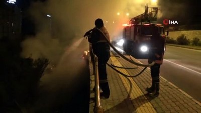 makilik alan -  Mersin Antalya karayolu çevresinde 3 ayrı yangın Videosu