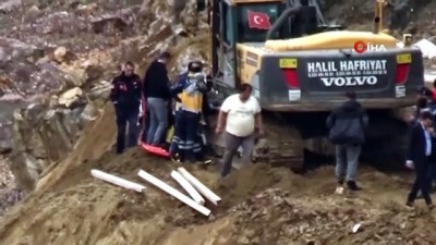 kati atik bertaraf tesisi -  Toprak kayması sonucu 1 işçi yaralandı Videosu