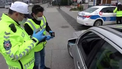 yurttas -  Trafik polisleri sürücüleri kimlik kontrolü yapıp tek tek uyardı Videosu