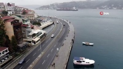 etiler -  Virüs nedeniyle boşalan Bebek sahili havadan görüntülendi Videosu