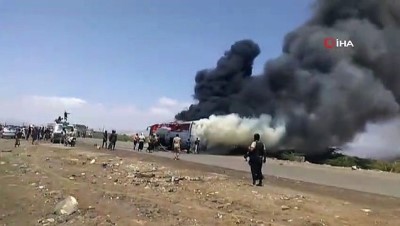  - Yemen’de Otobüs Yandı: 3 Ölü, 7 Yaralı