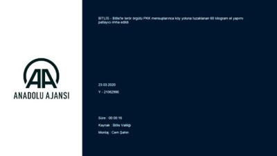 amonyum nitrat - Yola tuzaklanan 60 kilogram el yapımı patlayıcı imha edildi - BİTLİS Videosu