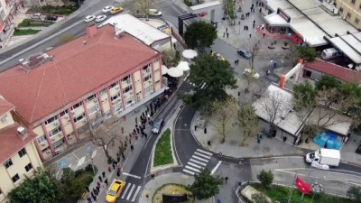 kirkoy -  Bakırköy’de 'korona' testi kuyruğu havadan görüntülendi Videosu