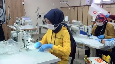 konferans -  Nene Hatun'un torunları maske üretiyor Videosu