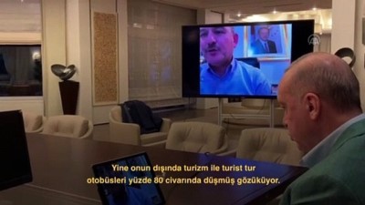 (TEKRAR) Cumhurbaşkanı Erdoğan, Kabine üyeleri ile telekonferansla görüşme gerçekleştirdi - İSTANBUL
