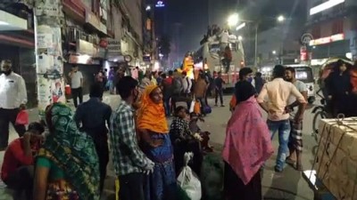 Bangladeş'te toplu taşıma yasağı öncesi hareketlilik - DAKKA