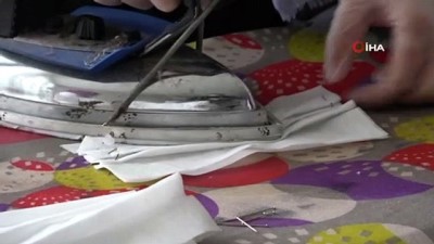 siyer -   Gönüllü kadınlar maske üretimine başladı Videosu