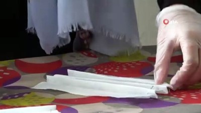 siyer -   Gönüllü kadınlar maske üretimine başladı Videosu
