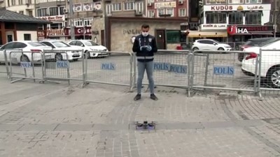 kalaba -   Polisten vatandaşlara drone ile 'Evde kalın' uyarısı Videosu