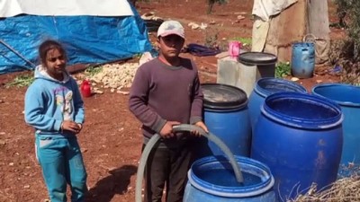 Afrin'deki Suriyelilere haftalık 100 ton su yardımı - HATAY