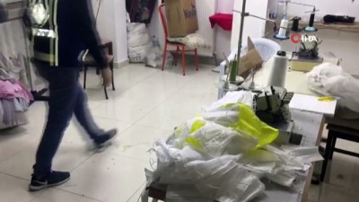 musamaha -  Kaçak maske üreten iş yeri mühürlendi Videosu