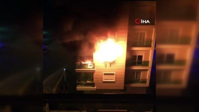 ses kaydi -  Lüks rezidansta ağlatan yangın Videosu