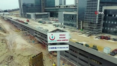 onkoloji hastanesi -  368 bin 648 metrekarelik alanda inşa edilen Kocaeli Şehir Hastanesi’nde sona yaklaşılıyor Videosu
