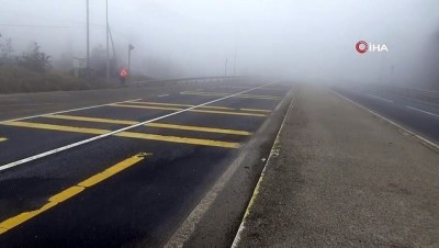  Bolu Dağı’nda yoğun sis