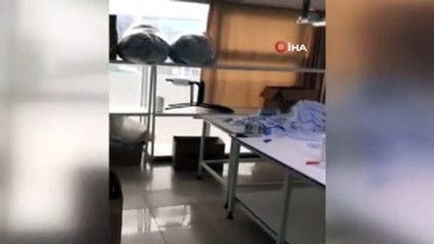 imalathane -  Sancaktepe’de kaçak maske üretilen imalathaneye denetim: 22 bin maske ele geçirildi Videosu