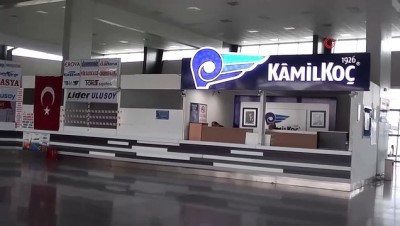  Çorum’da şehirlerarası terminal sessizliğe gömüldü