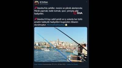 amator balikci -  İstanbul Valisi Yerlikaya: 'Bugün 17.00 itibariyle otobüsle şehir dışına çıkışlar durdurulmuştur' Videosu