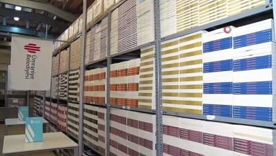 eziler -  Korona virüse karşı binlerce kitap dezenfekte edilip evde kalan öğrencilere dağıtıldı Videosu